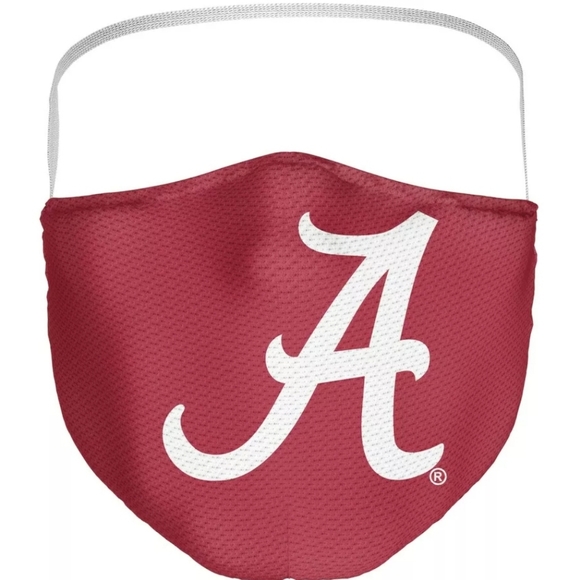 Alabama Crimson Tide Fanatics Branded Adult All Over Logo Face Covering 3-Pack - Picture 2 of 7